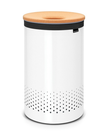 Cos rufe din otel  60L  capac pluta - alb